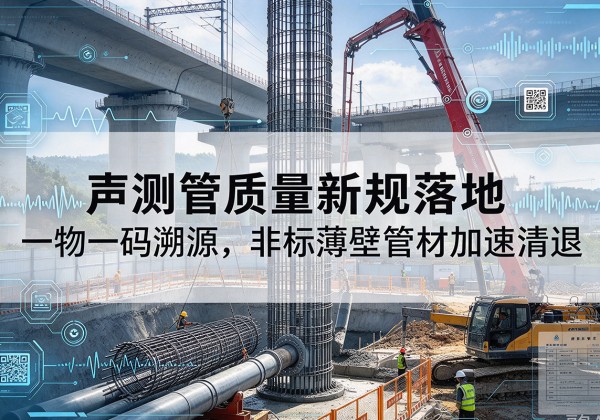 黄浦区声测管质量新规落地，一物一码溯源，非标薄壁管材加速清退